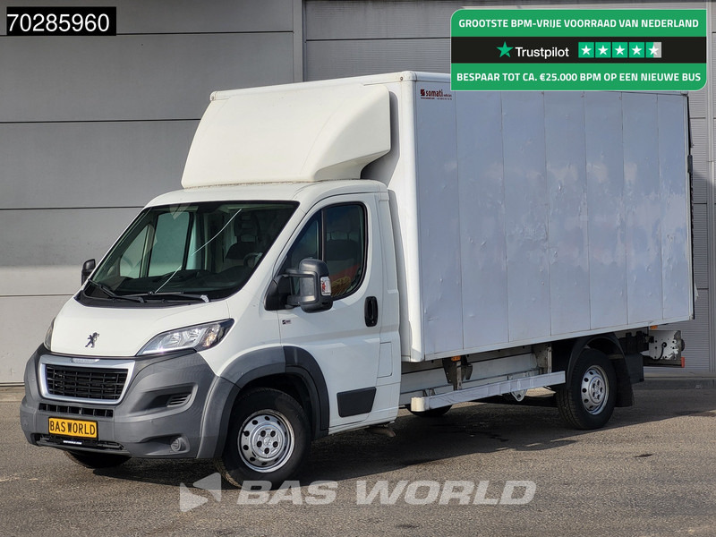 Peugeot Boxer 150PK Trekhaak D'Hollandia Laadklep Zijdeur Bakwagen Navi Airco Cruise Lat om Lat Euro5 Meubelbak Koffer 18m3 Airco Trekhaak Cruise co - Box van: picture 1 Peugeot Boxer 150PK Trekhaak D'Hollandia Laadklep Zijdeur Bakwagen Navi Airco Cruise Lat om Lat Euro5 Meubelbak Koffer 18m3 Airco Trekhaak Cruise co - Box van: picture 1