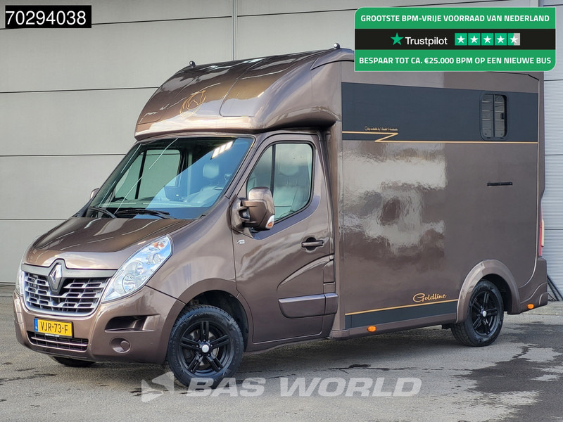 Renault Master 130pk Paardenwagen Hengstenuitvoeren Trekhaak Airco Euro6 Horsetruck Veewagen Horse 14m3 Airco Trekhaak - Van: picture 1 Renault Master 130pk Paardenwagen Hengstenuitvoeren Trekhaak Airco Euro6 Horsetruck Veewagen Horse 14m3 Airco Trekhaak - Van: picture 1