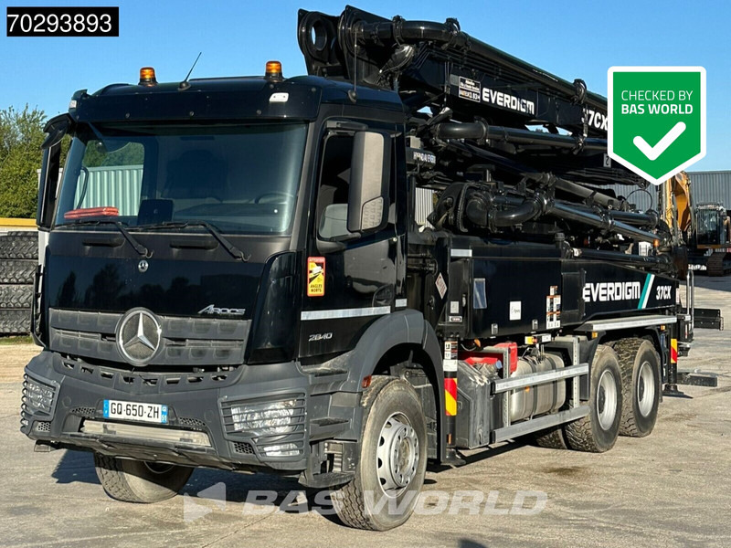 Mercedes-Benz Arocs 2840 Arocs 6X4 Unused! Everdigm 37CX-5 concrete pump Steel Suspension Automatic Euro 6 - Concrete pump truck: picture 1 Mercedes-Benz Arocs 2840 Arocs 6X4 Unused! Everdigm 37CX-5 concrete pump Steel Suspension Automatic Euro 6 - Concrete pump truck: picture 1