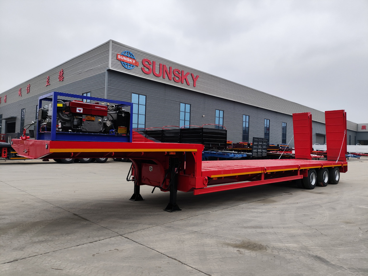 SUNSKY 30Ton lowbed trailer - Low loader semi-trailer: picture 2 SUNSKY 30Ton lowbed trailer - Low loader semi-trailer: picture 2