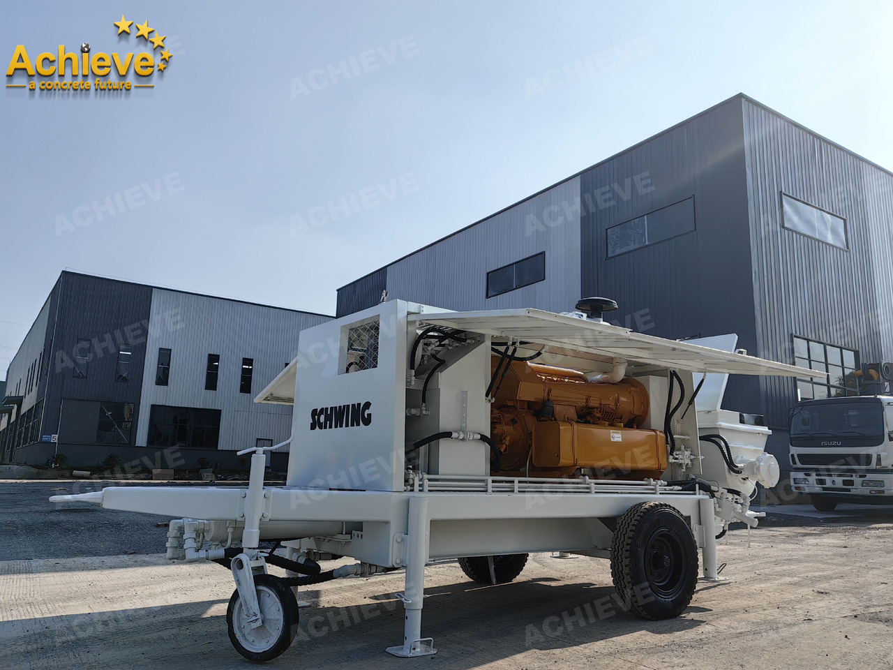New Stationary concrete pump Schwing BP2000 5000kg 2008 Concrete Pump With Brand New High Quality 【ACHIEVE】 TOP CONDITION!!!: picture 16