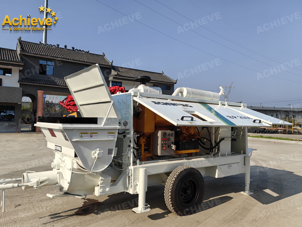 New Stationary concrete pump Schwing BP2000 5000kg 2008 Concrete Pump With Brand New High Quality 【ACHIEVE】 TOP CONDITION!!!: picture 21
