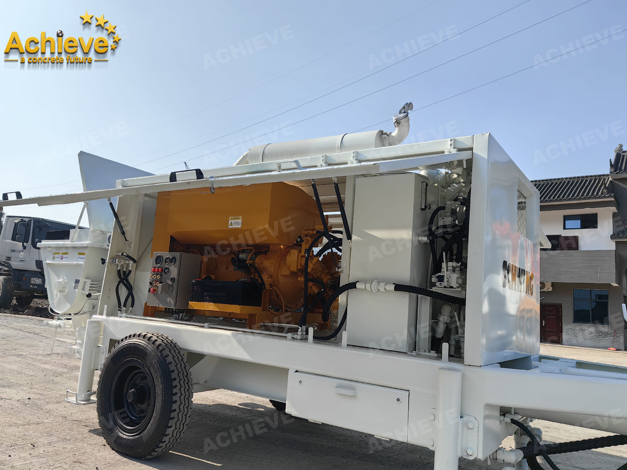 New Stationary concrete pump Schwing BP2000 5000kg 2008 Concrete Pump With Brand New High Quality 【ACHIEVE】 TOP CONDITION!!!: picture 18