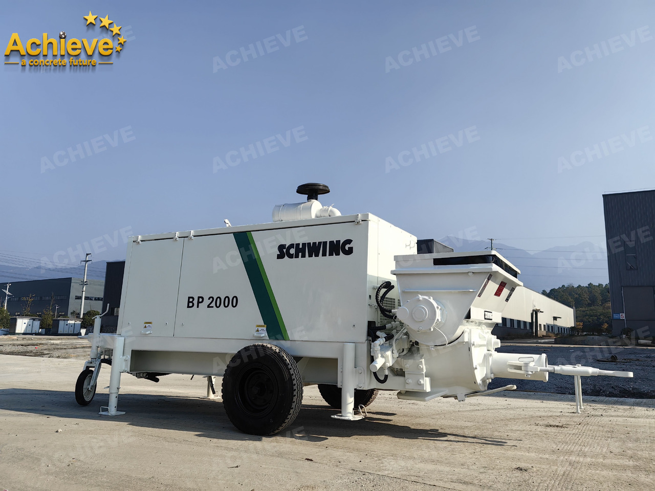 New Stationary concrete pump Schwing BP2000 5000kg 2008 Concrete Pump With Brand New High Quality 【ACHIEVE】 TOP CONDITION!!!: picture 9