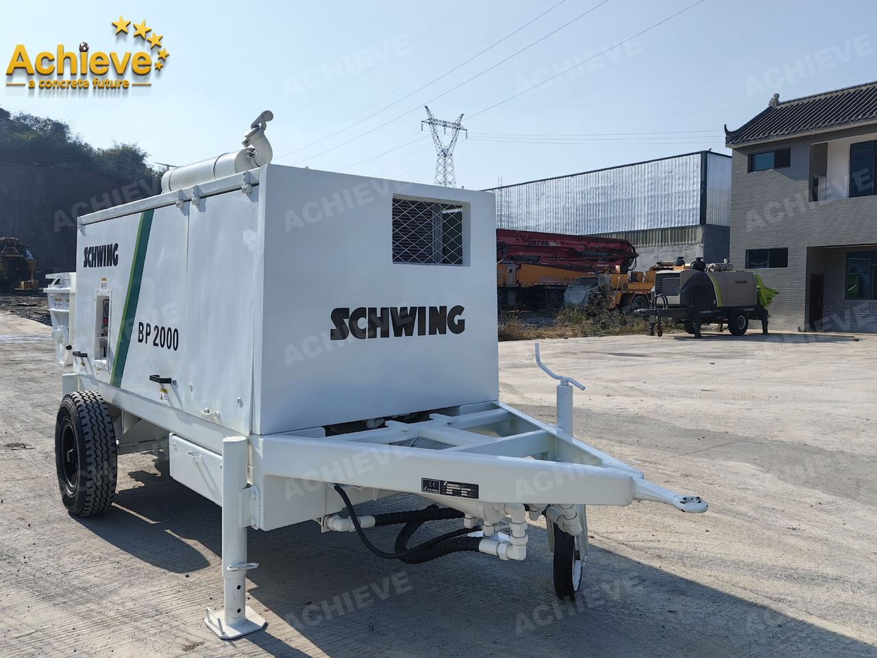 New Stationary concrete pump Schwing BP2000 5000kg 2008 Concrete Pump With Brand New High Quality 【ACHIEVE】 TOP CONDITION!!!: picture 6