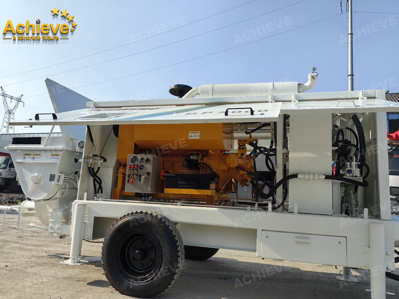 New Stationary concrete pump Schwing BP2000 5000kg 2008 Concrete Pump With Brand New High Quality 【ACHIEVE】 TOP CONDITION!!!: picture 20