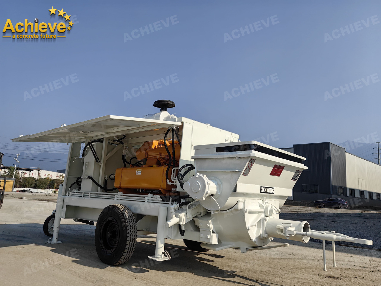 New Stationary concrete pump Schwing BP2000 5000kg 2008 Concrete Pump With Brand New High Quality 【ACHIEVE】 TOP CONDITION!!!: picture 15