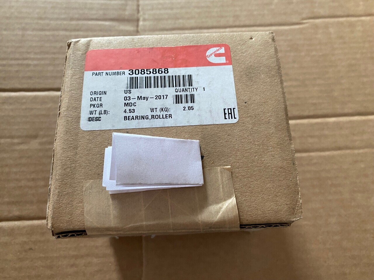 CUMMINS Roller Bearing 3085868 - Spare parts: picture 1 CUMMINS Roller Bearing 3085868 - Spare parts: picture 1