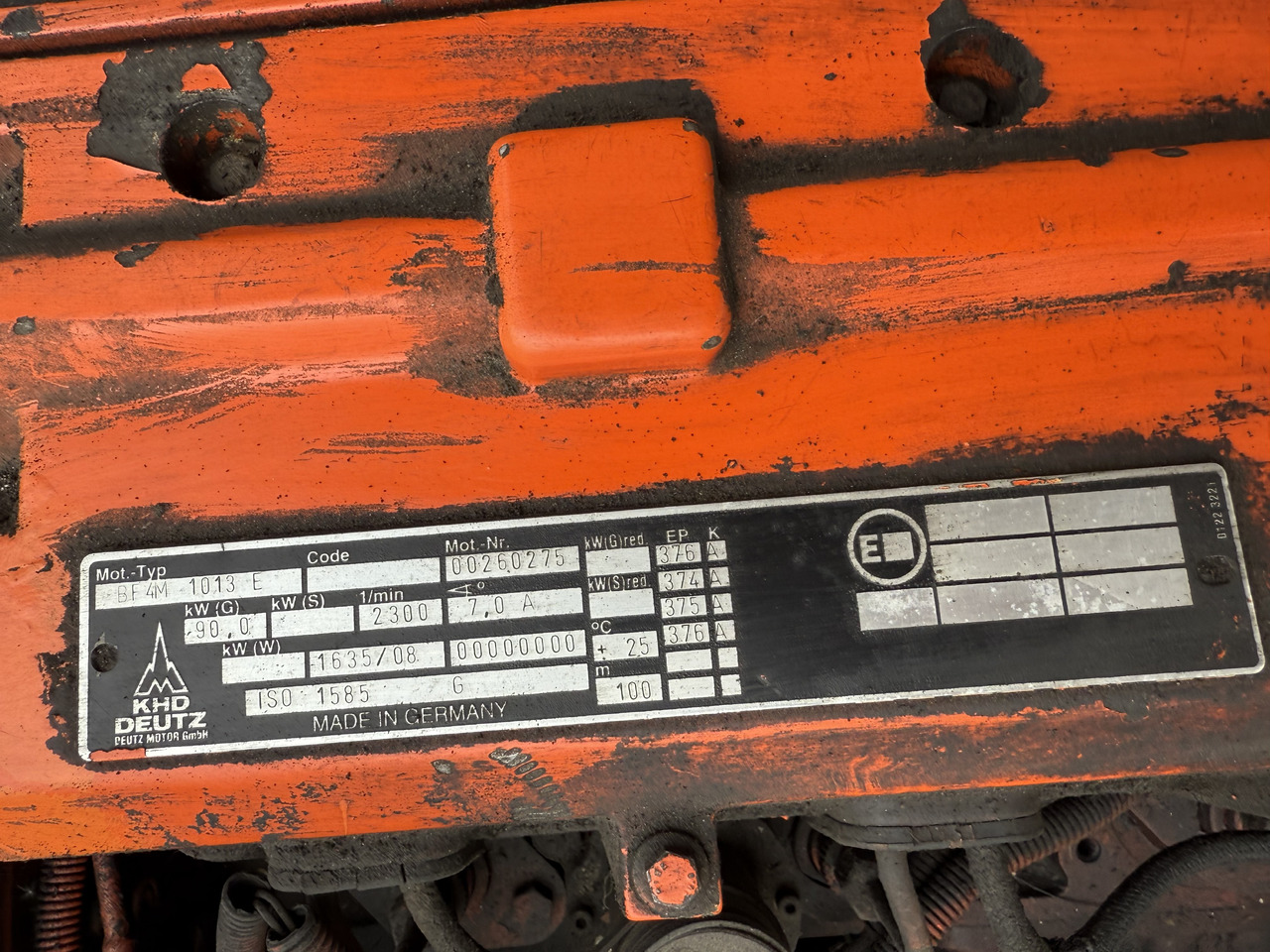 DEUTZ BF4M1013E - Engine for Wheel excavator: picture 3 DEUTZ BF4M1013E - Engine for Wheel excavator: picture 3