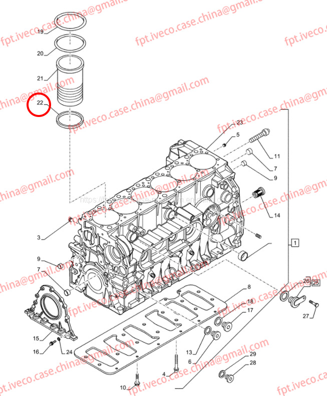 FPT IVECO CASE Cursor9 F2CFE614A*B041/F2CGE614F*V004 5802431166 CYLINDER LINER WASHER0.08mm/0.1mm/0.12mm/0.14mm/504128648 504128649 504128650 504128651 - Piston/ Ring/ Bushing for Truck: picture 2 FPT IVECO CASE Cursor9 F2CFE614A*B041/F2CGE614F*V004 5802431166 CYLINDER LINER WASHER0.08mm/0.1mm/0.12mm/0.14mm/504128648 504128649 504128650 504128651 - Piston/ Ring/ Bushing for Truck: picture 2