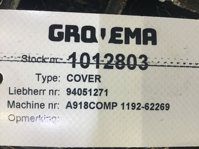 Liebherr Cover - Bumper: picture 1 Liebherr Cover - Bumper: picture 1
