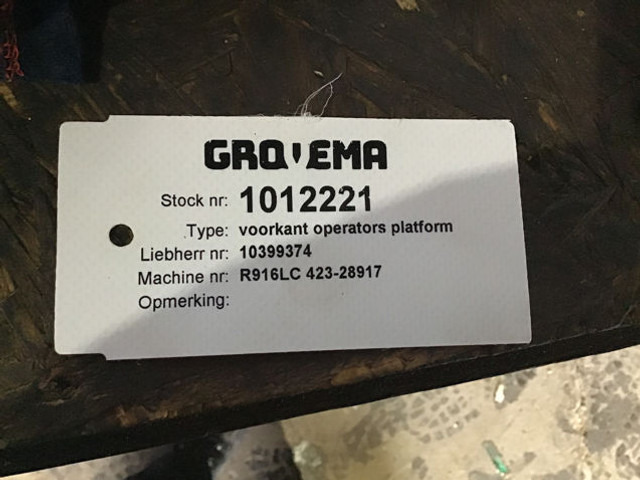 Liebherr Cover Rotating Deck - Bumper: picture 4 Liebherr Cover Rotating Deck - Bumper: picture 4