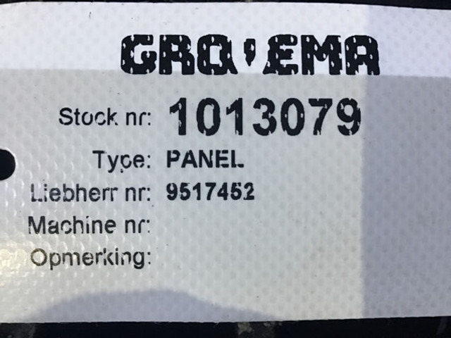 Liebherr Panel - Bumper: picture 2 Liebherr Panel - Bumper: picture 2