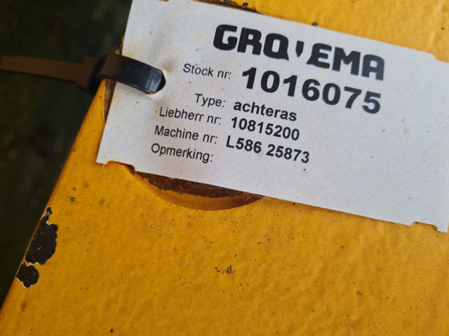 Liebherr Rearaxle - Axle and parts: picture 1 Liebherr Rearaxle - Axle and parts: picture 1