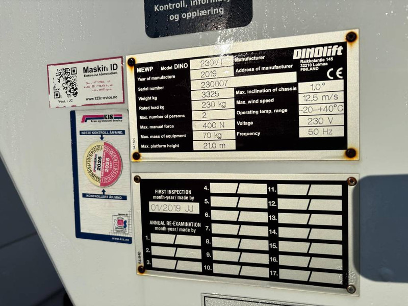 Dino 230 VT - Truck mounted aerial platform: picture 5 Dino 230 VT - Truck mounted aerial platform: picture 5