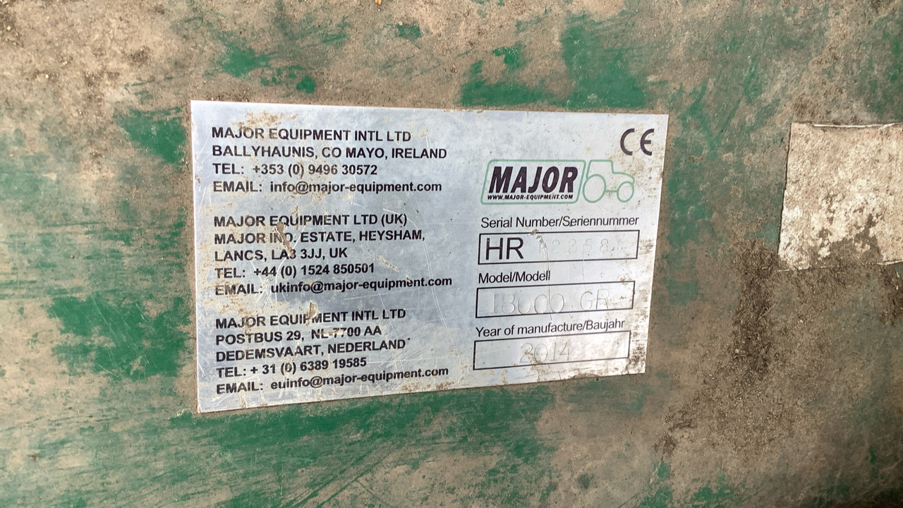 MAJOR 18000GR TRAILED FINISHING MOWER 13/441 - Construction equipment: picture 5 MAJOR 18000GR TRAILED FINISHING MOWER 13/441 - Construction equipment: picture 5