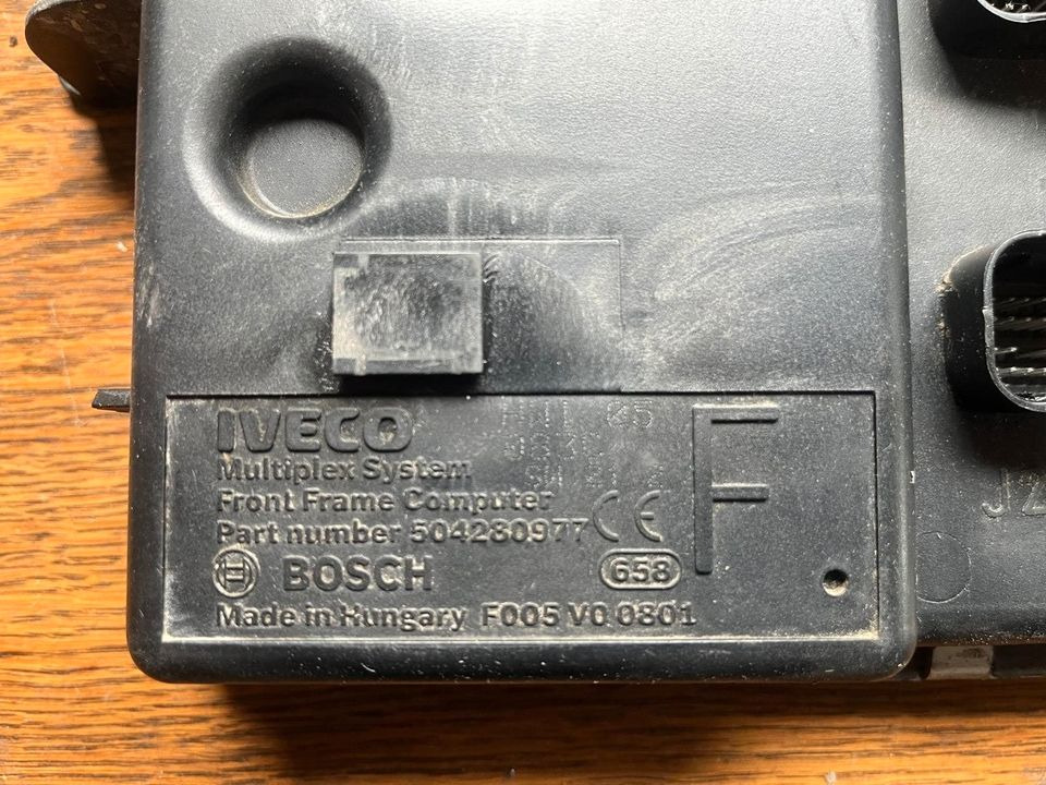 IVECO Multiplex System Front Frame Computer Steuergerät 504280977 - ECU for Truck: picture 2 IVECO Multiplex System Front Frame Computer Steuergerät 504280977 - ECU for Truck: picture 2