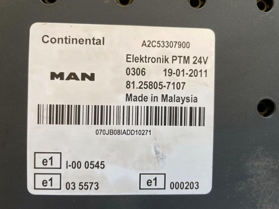 MAN CONTINENTAL Elektronik PTM 81.25805-7107 - ECU for Truck: picture 2 MAN CONTINENTAL Elektronik PTM 81.25805-7107 - ECU for Truck: picture 2
