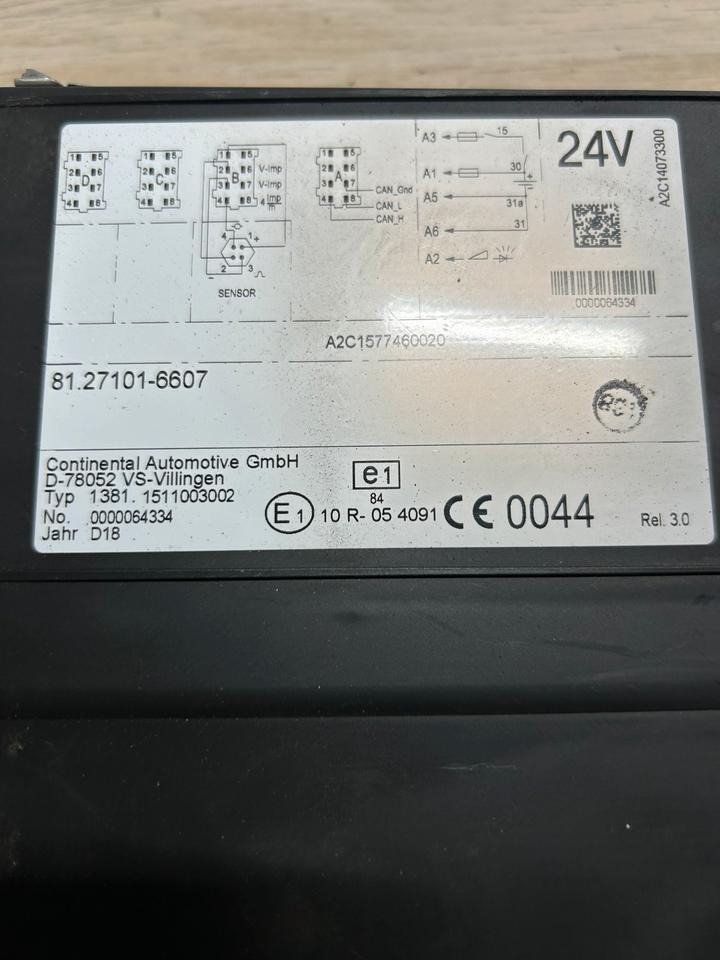 MAN EURO 6 Tachograph 81.27101-6607 - Tachograph: picture 5 MAN EURO 6 Tachograph 81.27101-6607 - Tachograph: picture 5