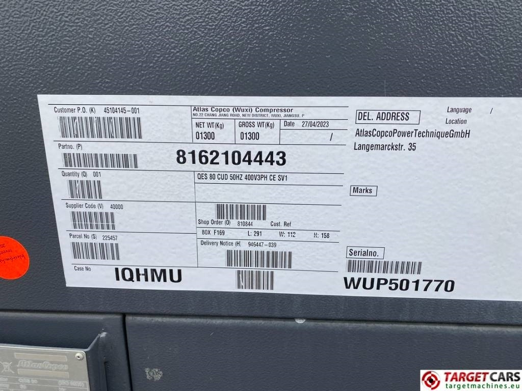 New Generator set Atlas Copco QES80 Diesel 90KVA Generator 400/230V New Unused: picture 13