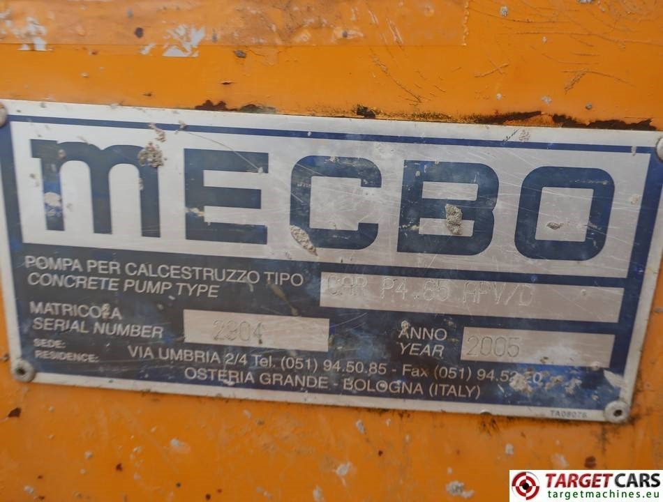 Mecbo Car P4.65 APV/D Diesel Concrete Pump 65m3/H  on lease Mecbo Car P4.65 APV/D Diesel Concrete Pump 65m3/H: picture 10