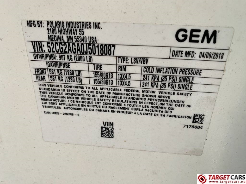 Car Polaris Gem E2 Electric UTV Vehicle Road Registration: picture 12 Car Polaris Gem E2 Electric UTV Vehicle Road Registration: picture 12