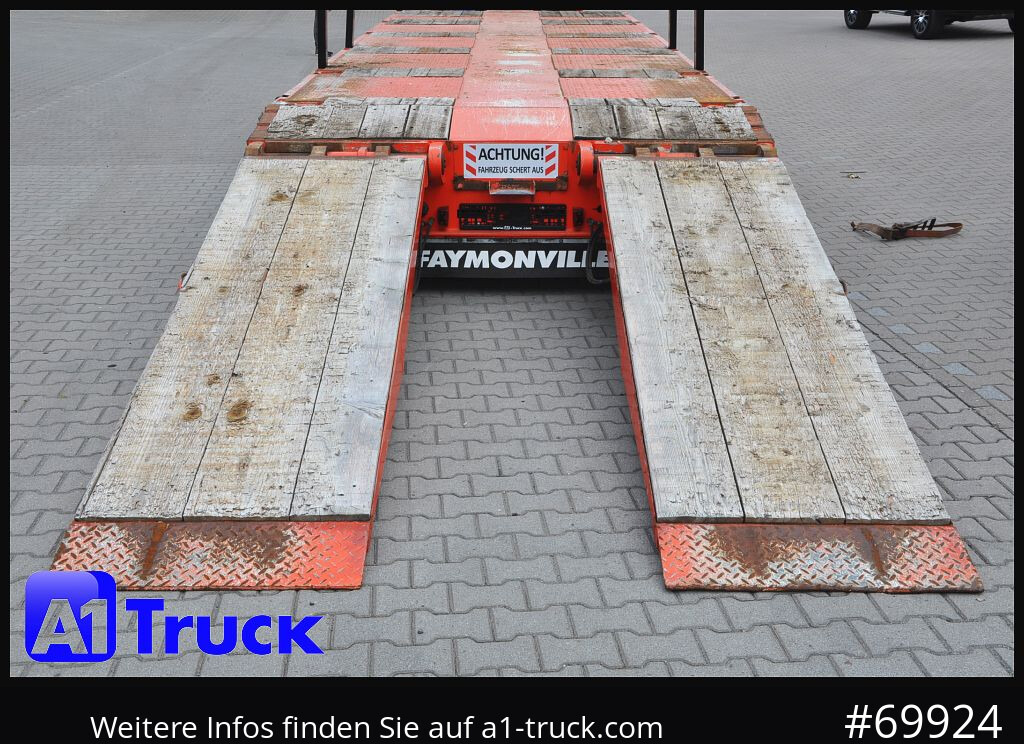 FAYMONVILLE STZ-5AU, 68 Tele 6400mm 4x Lenkachse, TÜV 09/2026 - Low loader semi-trailer: picture 2 FAYMONVILLE STZ-5AU, 68 Tele 6400mm 4x Lenkachse, TÜV 09/2026 - Low loader semi-trailer: picture 2