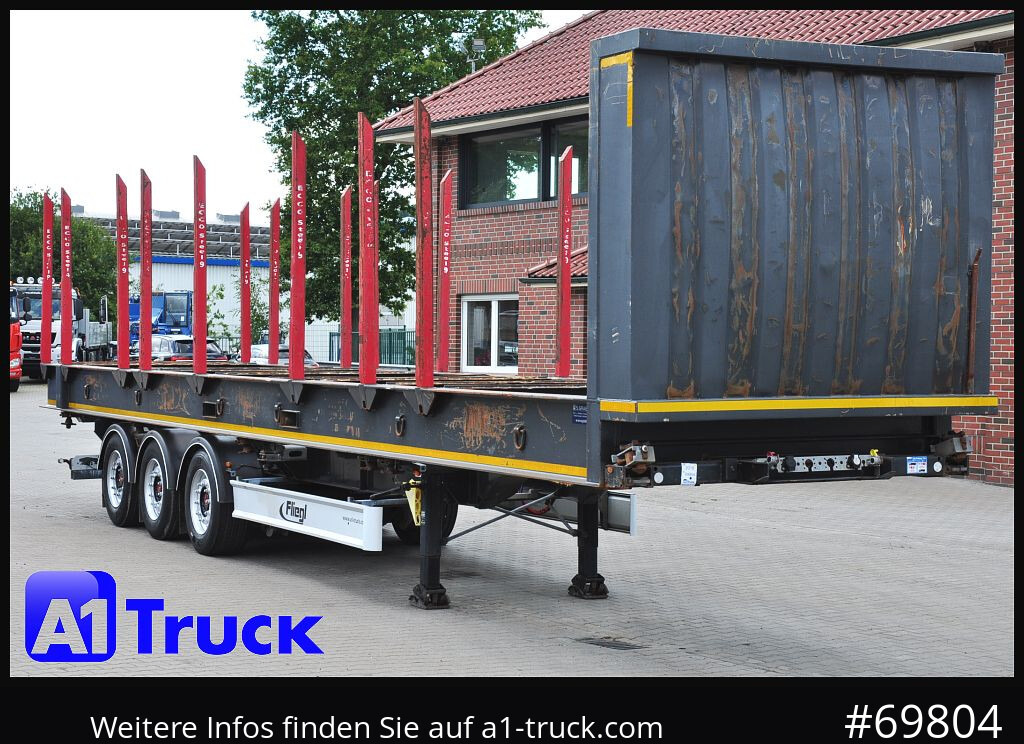 FLIEGL SDS01, Langholz, Containeraufbau, Liftachse, - Timber semi-trailer: picture 1 FLIEGL SDS01, Langholz, Containeraufbau, Liftachse, - Timber semi-trailer: picture 1