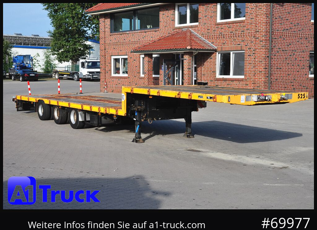 GOLDHOFER STN-3L-37, Tele Tieflader, Lenkachse, - Low loader semi-trailer: picture 1 GOLDHOFER STN-3L-37, Tele Tieflader, Lenkachse, - Low loader semi-trailer: picture 1