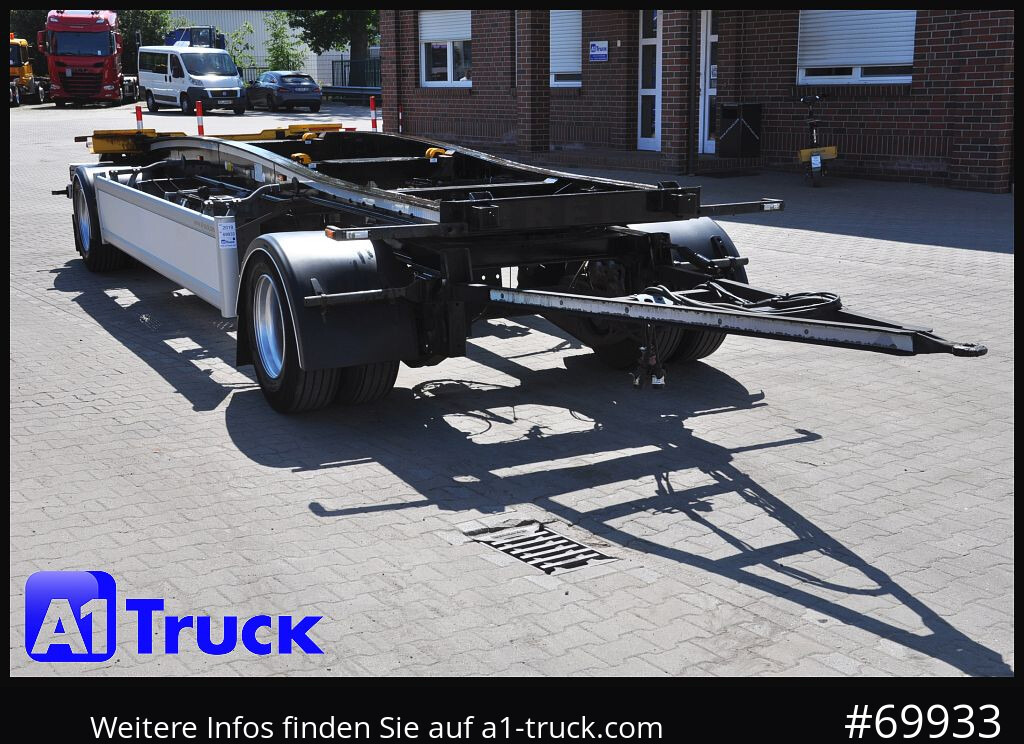 Roll-off/ Skip trailer HUEFFERMANN HSA 1870, Luft, Schlitten, SAF: picture 1