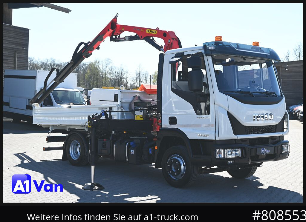IVECO Eurocargo 80E22 Kipper Kran, Palfinger, Klima, Luftfederung - Tipper, Crane truck: picture 1 IVECO Eurocargo 80E22 Kipper Kran, Palfinger, Klima, Luftfederung - Tipper, Crane truck: picture 1