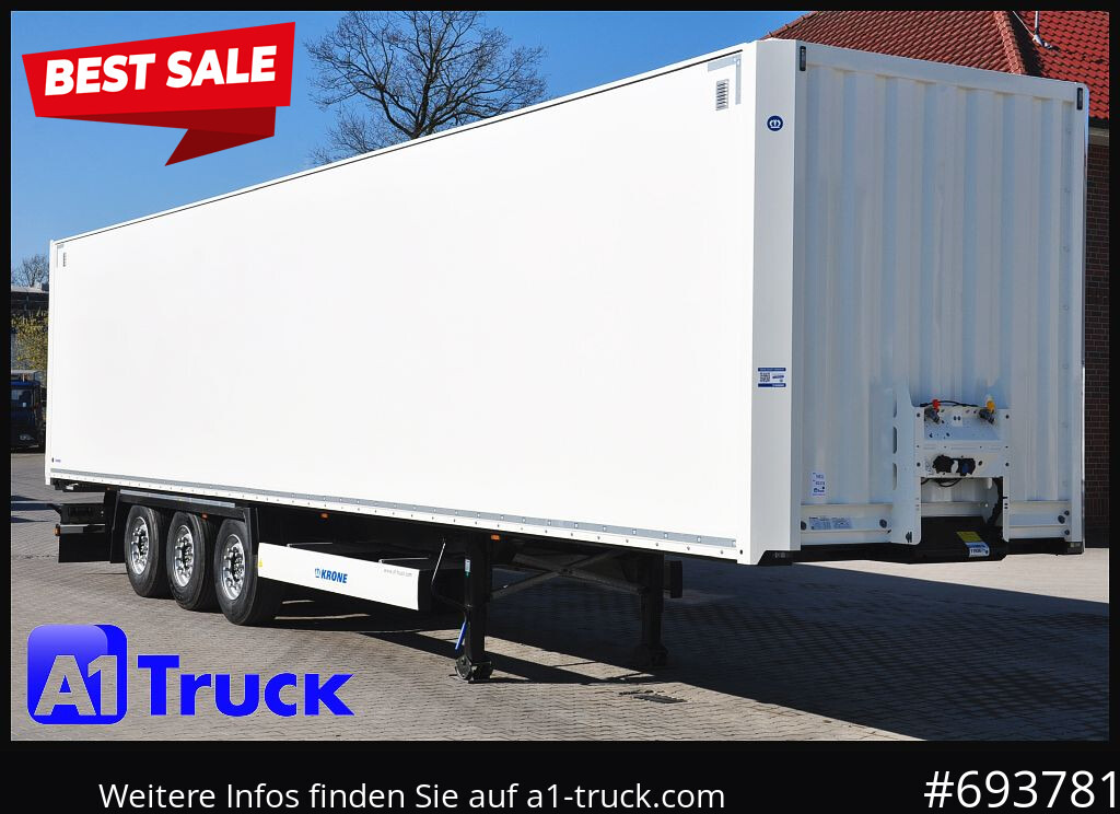 KRONE SD Koffer, Liftachse, Code XL, VDI 2700, SOFORT - Closed box semi-trailer: picture 1 KRONE SD Koffer, Liftachse, Code XL, VDI 2700, SOFORT - Closed box semi-trailer: picture 1