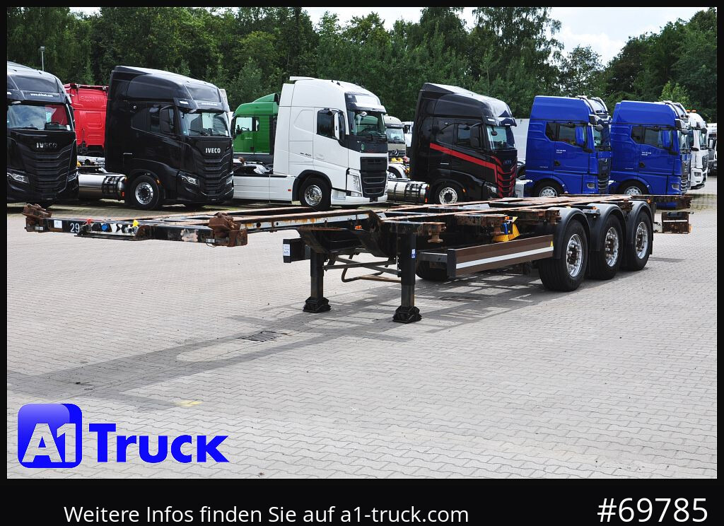Container transporter/ Swap body semi-trailer KRONE SDC,  Lift SAF,  2x20/30/40: picture 11