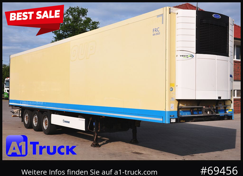 KRONE SDR 27 Carrier 1950 Mt. Doppelstock Lift, - Refrigerator semi-trailer: picture 1 KRONE SDR 27 Carrier 1950 Mt. Doppelstock Lift, - Refrigerator semi-trailer: picture 1