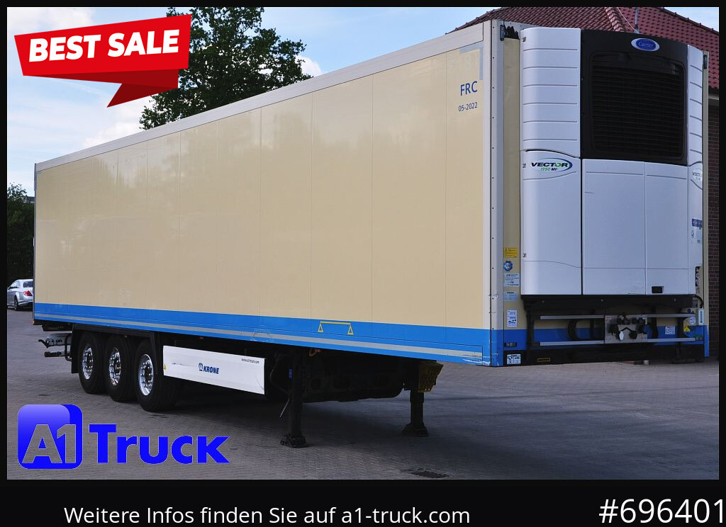 KRONE SDR 27 Carrier 1950 Mt., Lift, Multitemp. - Refrigerator semi-trailer: picture 1 KRONE SDR 27 Carrier 1950 Mt., Lift, Multitemp. - Refrigerator semi-trailer: picture 1