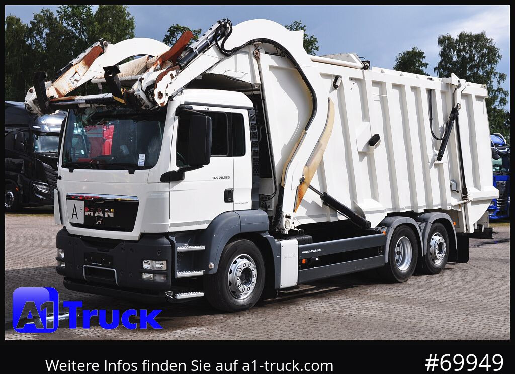 Garbage truck for transportation of garbage MAN TGS 26.320, Faun 533 Frontlader, Überkopflader Müllwagen,: picture 11 Garbage truck for transportation of garbage MAN TGS 26.320, Faun 533 Frontlader, Überkopflader Müllwagen,: picture 11