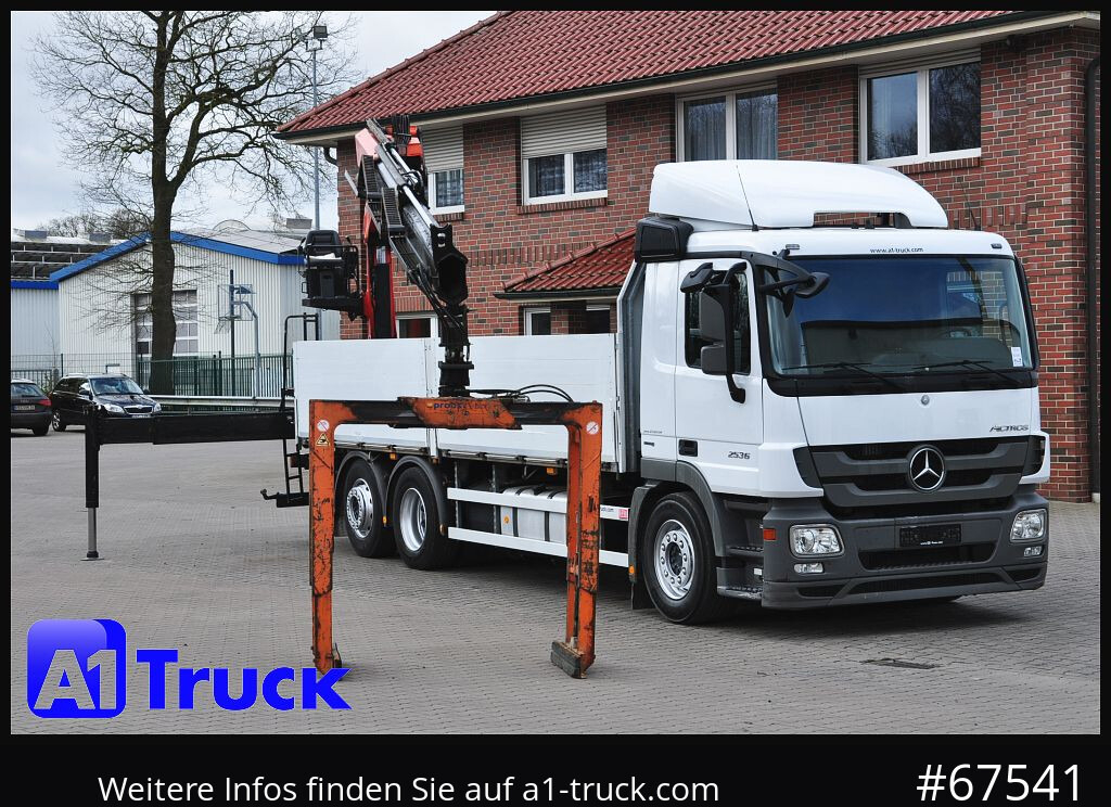 MERCEDES-BENZ Actros 2536 MP3, Palfinger PK 18001L, Lift-Lenk - Crane truck, Dropside/ Flatbed truck: picture 1 MERCEDES-BENZ Actros 2536 MP3, Palfinger PK 18001L, Lift-Lenk - Crane truck, Dropside/ Flatbed truck: picture 1