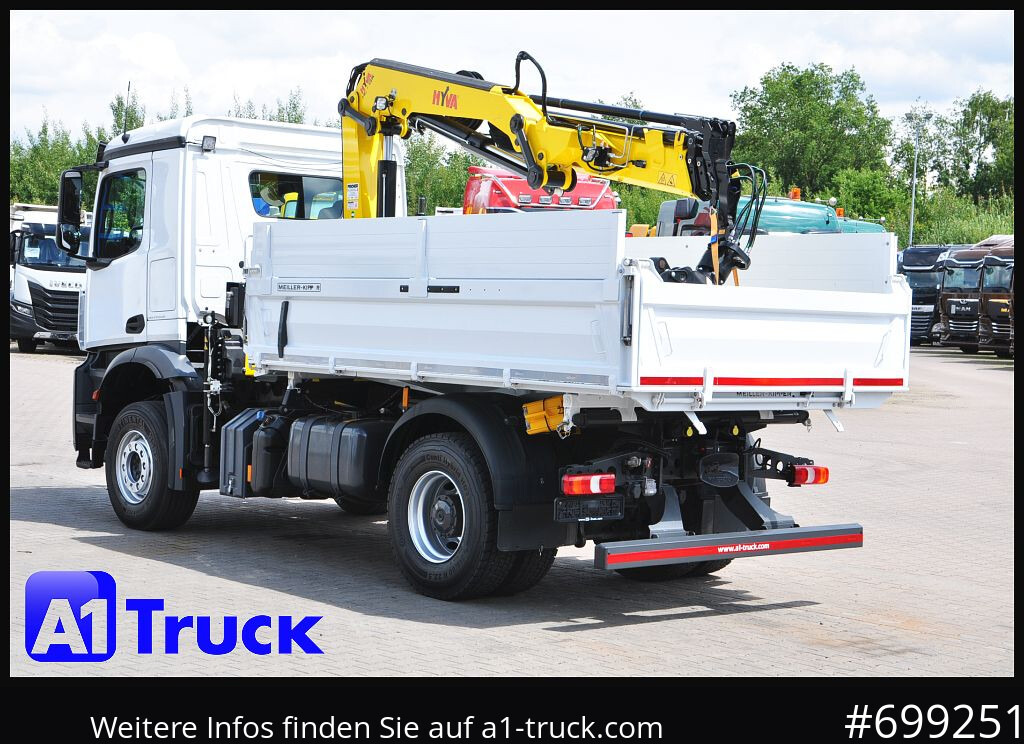 Crane truck, Tipper MERCEDES-BENZ Arocs 1840, Kipper + Kran,Funk Navi,: picture 10