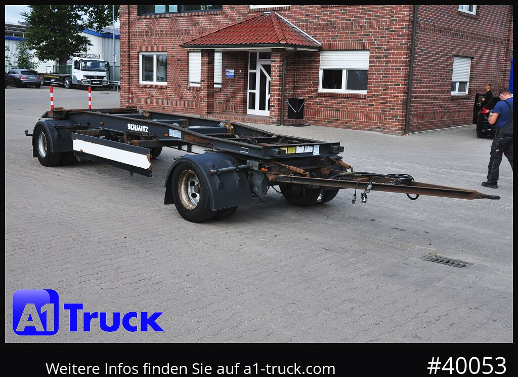SCHMITZ ACF 20, Schlitten, zwillingsbereift, bis 7700mm Container - Roll-off/ Skip trailer: picture 1 SCHMITZ ACF 20, Schlitten, zwillingsbereift, bis 7700mm Container - Roll-off/ Skip trailer: picture 1