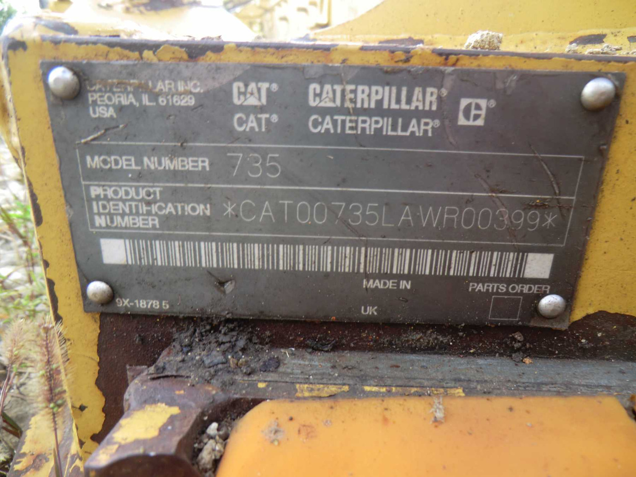 Caterpillar 735 TELAIO ANTERIORE - Frame/ Chassis for Construction machinery: picture 1 Caterpillar 735 TELAIO ANTERIORE - Frame/ Chassis for Construction machinery: picture 1