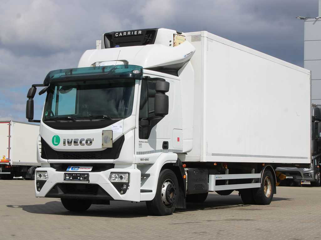 Iveco EUROCARGO 120E, EURO 6, INDEPENDENT AIR CONDITIONING, CARRIER SUPRA 450 - Refrigerator truck: picture 1 Iveco EUROCARGO 120E, EURO 6, INDEPENDENT AIR CONDITIONING, CARRIER SUPRA 450 - Refrigerator truck: picture 1