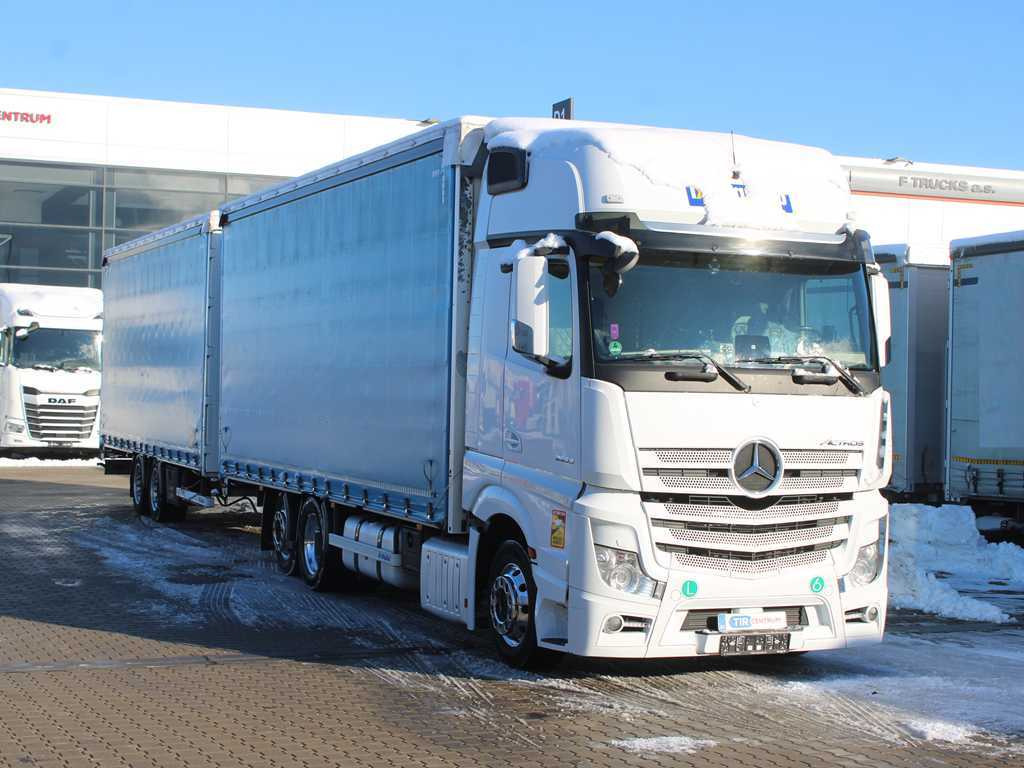 Mercedes-Benz ACTROS 2553, EURO 6, 6X2, AIR SUSPENSION, DRIVE-THROUGH + PANAV - Curtainsider truck: picture 3 Mercedes-Benz ACTROS 2553, EURO 6, 6X2, AIR SUSPENSION, DRIVE-THROUGH + PANAV - Curtainsider truck: picture 3