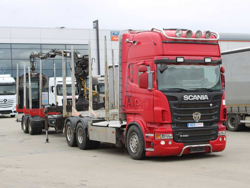 Scania R 480, HYDRAULIC ARM LHO L120Z(78), 6X4 - Timber truck, Crane truck: picture 3 Scania R 480, HYDRAULIC ARM LHO L120Z(78), 6X4 - Timber truck, Crane truck: picture 3