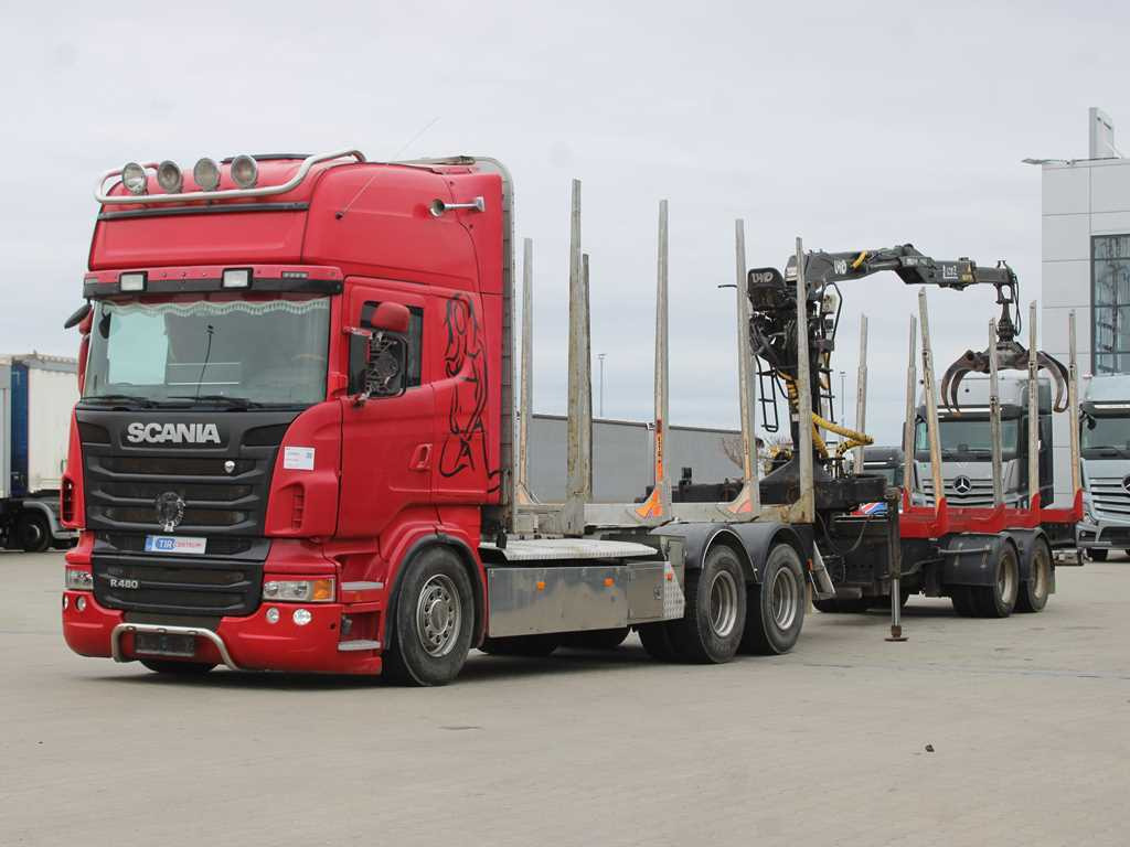 Scania R 480, HYDRAULIC ARM LHO L120Z(78), 6X4 - Timber truck, Crane truck: picture 1 Scania R 480, HYDRAULIC ARM LHO L120Z(78), 6X4 - Timber truck, Crane truck: picture 1