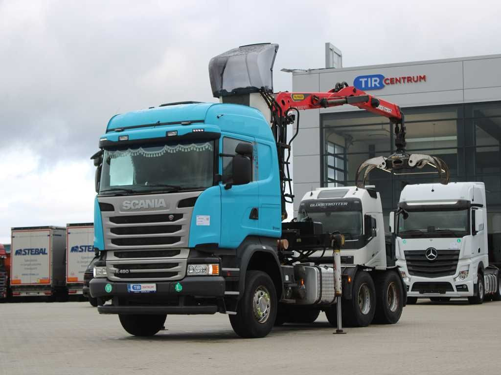 Scania R490, 6X4, EURO 6, PALFINGER EPSILON M13Z91 - Timber truck, Crane truck: picture 1 Scania R490, 6X4, EURO 6, PALFINGER EPSILON M13Z91 - Timber truck, Crane truck: picture 1