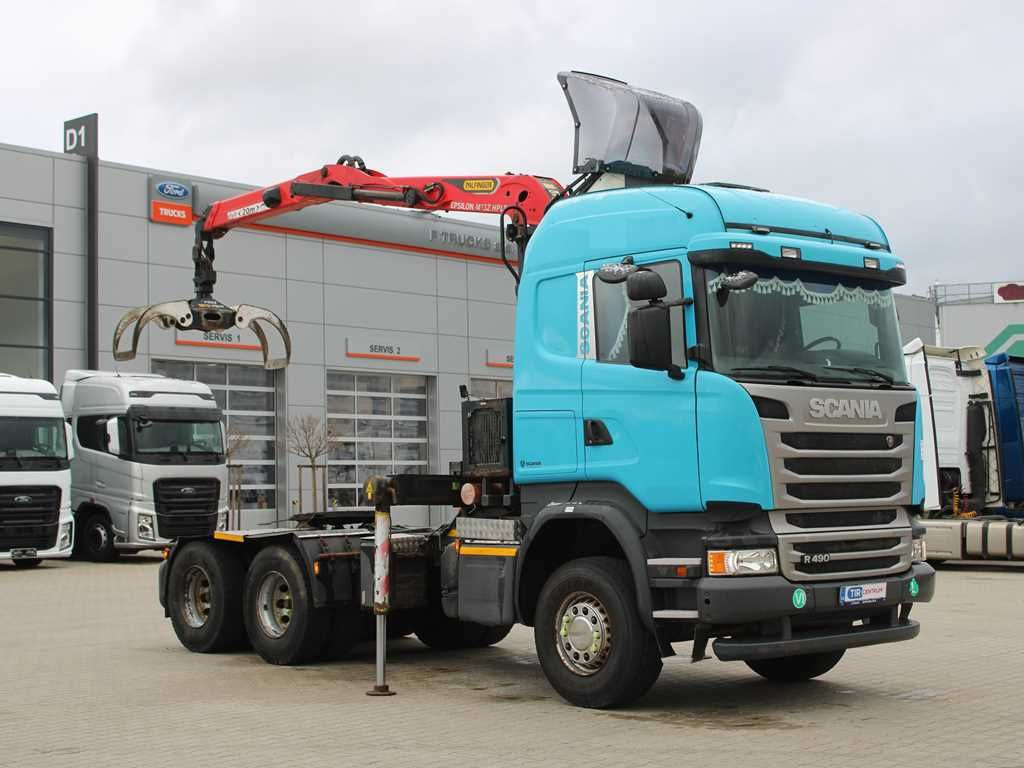 Scania R490, 6X4, EURO 6, PALFINGER EPSILON M13Z91 - Timber truck, Crane truck: picture 2 Scania R490, 6X4, EURO 6, PALFINGER EPSILON M13Z91 - Timber truck, Crane truck: picture 2