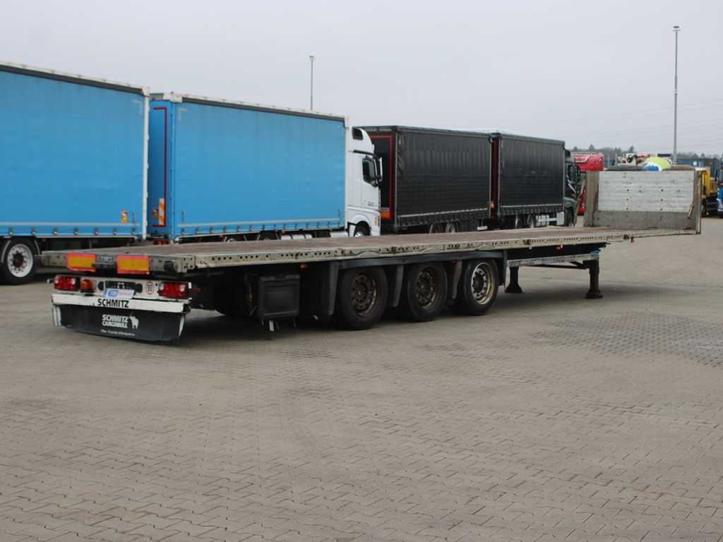 Schmitz CARGOBULL SCB *S3T, LIFTING AXLE, MULTILOCK, LOWDECK - Dropside/ Flatbed semi-trailer: picture 4 Schmitz CARGOBULL SCB *S3T, LIFTING AXLE, MULTILOCK, LOWDECK - Dropside/ Flatbed semi-trailer: picture 4