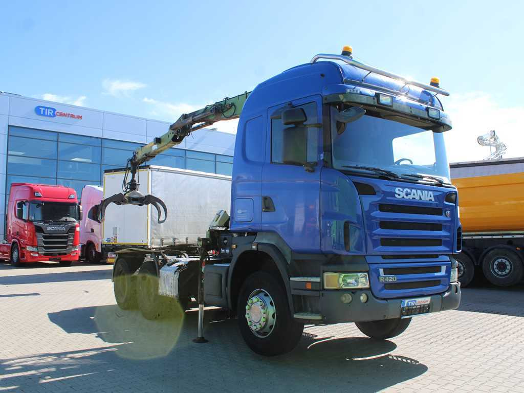 Scania R420, 6x4, EURO 3, HYDRAULIC ARM LOGLIFT F135ZT94A, LIGHTS - Tractor unit: picture 3 Scania R420, 6x4, EURO 3, HYDRAULIC ARM LOGLIFT F135ZT94A, LIGHTS - Tractor unit: picture 3