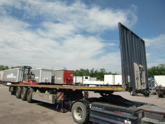 Hangler 3-achs Plateau ausziehbar,Tele, Liftachse, letzte Achse lenkbar - Dropside/ Flatbed trailer: picture 1 Hangler 3-achs Plateau ausziehbar,Tele, Liftachse, letzte Achse lenkbar - Dropside/ Flatbed trailer: picture 1