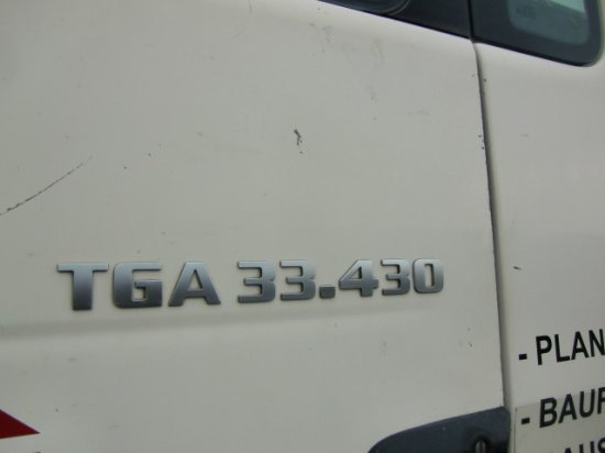 Tipper MAN TGA 33.430 6x4 Kipper, Manuel, E4 Palfinger Blatt-Blatt: picture 15